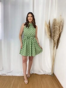 Women Dresses - 綠色 - 查看 3