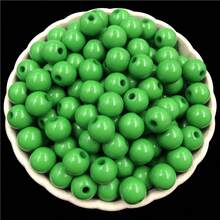 50入6mm亞克力圓珠糖果色彩diy手工編織散珠,直孔設計適用於製作袋子 - 6mm/50個 - 查看 12