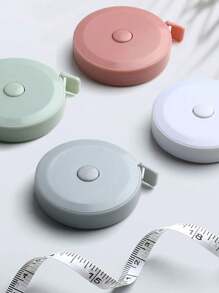 1 Piece 1.5m/7874 Inch Ruler Office Waist Measurement Band Measurement Portable Telescopic Height Measuring Tool For Kids Sewing And Tailor Ruler - Green - View 3