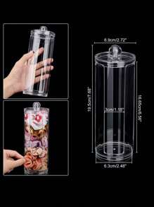 Caja Grande De Almacenamiento De Coleteros, Joyería De Celebridades En Internet, Accesorios Para El Cabello, Pinzas Para El Cabello, Cuerda Para El Cabello, Organización De Bandas Elásticas - transparente - Ver 2