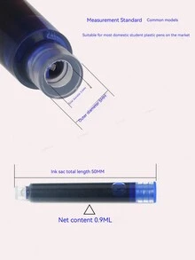 24入組12色墨囊,墨水彩盒,3.4mm墨水加載充畫,寫字,辦公室和學校文具用品 - 彩色 - 查看 3