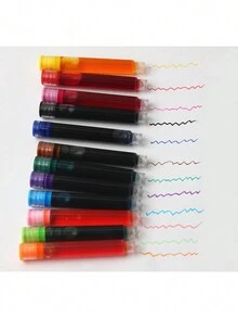 24入組12色墨囊,墨水彩盒,3.4mm墨水加載充畫,寫字,辦公室和學校文具用品 - 彩色 - 查看 4