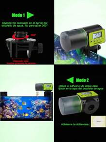 1pc Automatic Fish Tank Feeder, Smart Timed Auto Fish Food Dispenser, Suitable For Open-Top Aquariums Or Tanks With Fixed Edges, For Fish Feeding - Multicolor - View 8