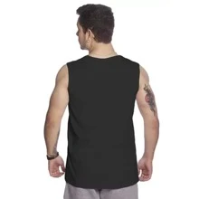 Men T-Shirts - 黑與白 - 查看 5