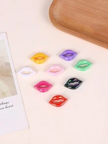 20 cái/gói Màu sắc tùy ý Môi Hình dạng Glazed Hạt - Nhiều màu - Xem 3