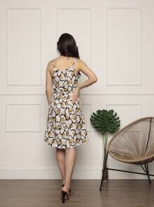 Women Dresses - 香檳色 - 查看 4