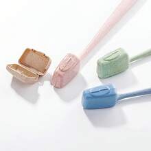 4入组/套便攜旅行牙刷殼套套牙刷包裝收納防水保護盒牙刷架齒刷支架牙刷套牙刷頭套牙刷帽子 - 彩色 - 查看 2