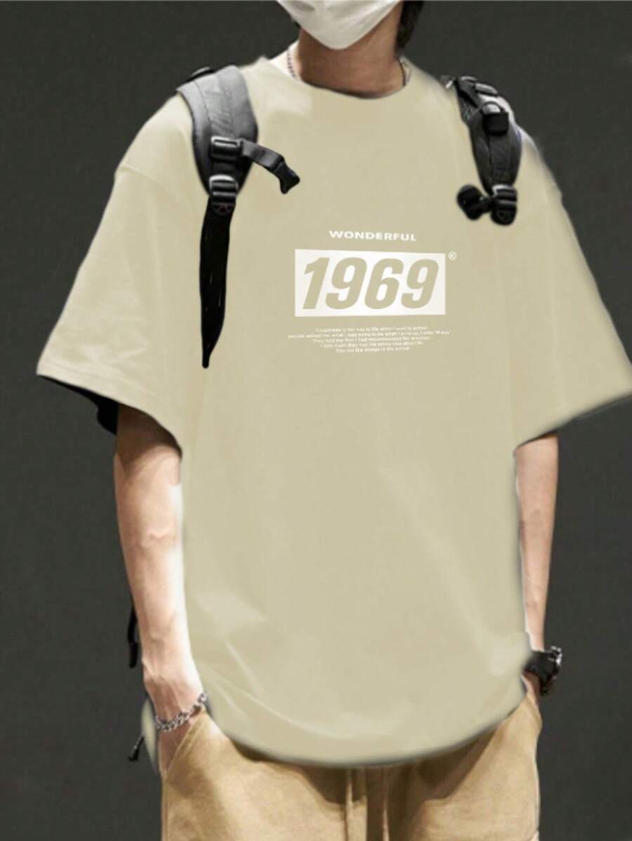 Men T-Shirts - 米色 - 查看 1