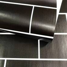 一捲黑白磚紋自粘式可拆式pvc壁紙,防水防油聯絡紙,適用於廚房臥室客廳櫥櫃及家具的裝飾壁紙,家居裝飾和家具翻新 - 黑與白 - 查看 6