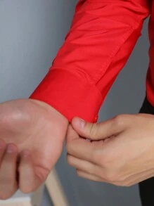 Men Shirts - 紅色 - 查看 5