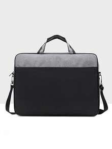 1 件 16 英寸防水多功能大容量笔记本电脑收纳包，带手柄和拉链口袋，适合旅行、学校、办公室、牛津布、时尚、男女、学生、教师用笔记本电脑包、笔记本电脑包、教室笔记本电脑包、教室包、教师收纳包、教室整理包 - 黑色 - 查看 2