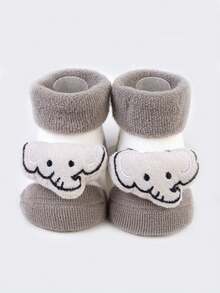 7pairs/pack Thickened Terry Baby Socks With Anti-slip Soles, Suitable For Toddlers' Walking Practice - Multicolor - View 11