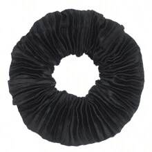 6pcs/set Ladies' Solid Color Creased Elastic Hair Ties, Suitable For Daily Use - Multicolor - View 3