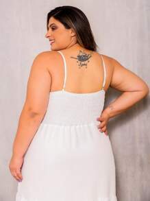 Plus Size Dresses - White - View 5