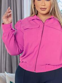 Women Jackets - Màu Hồng Tươi - Xem 2