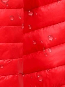 Teen Boy Lightweight Warm Jacket 2023 New Basic Hooded Coat For Fall And Winter - Red - View 3