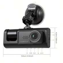 New 2 Inch HD Dual Lens 1080P Dash Cam, Car DVR With Built-In 150mAh Lithium Battery For In-Car & Outside Monitoring, Cycle Recording