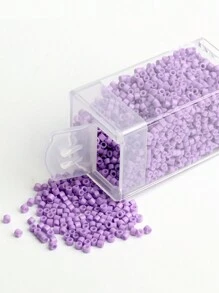 3000 顆 2 毫米盒裝彩色古董種子珠圓柱形散珠 Diy 手工手鍊項鍊間隔珠適用於珠寶製作配件 - 彩色 - 查看 43