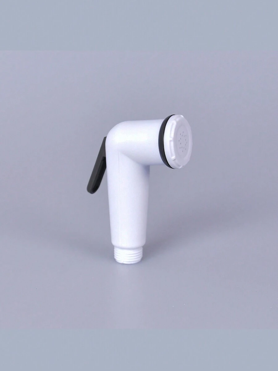 1pc Plastic Shower Head With High Water Pressure For Bathroom Use - White - View 1