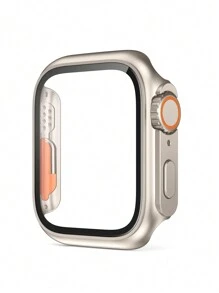 1入組手錶保護殼-立即將您的蘋果手錶升級到與蘋果手錶系列4/5/6/7/8/9 40mm/41mm/44mm/45mm完全兼容 - 鈦色 - 查看 1