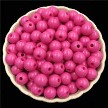 50入6mm亞克力圓珠糖果色彩diy手工編織散珠,直孔設計適用於製作袋子 - 6mm/50個 - 查看 8