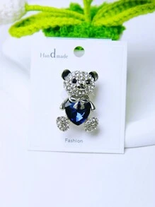 1 Miếng Kinh ngạc Pha lê Gấu Trâm cài Đối với phụ nữ - Hoàn hảo Đối với Khăn quàng cổ , Quần áo Và Phụ kiện - Nhiều màu - Xem 3