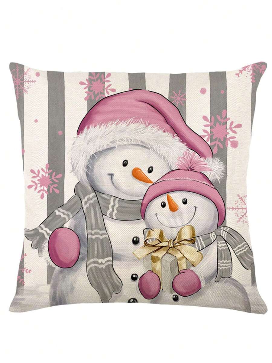 1 Set Of 4pcs Christmas Theme Pillow Cases SHEIN USA