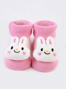 7pairs/pack Thickened Terry Baby Socks With Anti-slip Soles, Suitable For Toddlers' Walking Practice - Multicolor - View 10