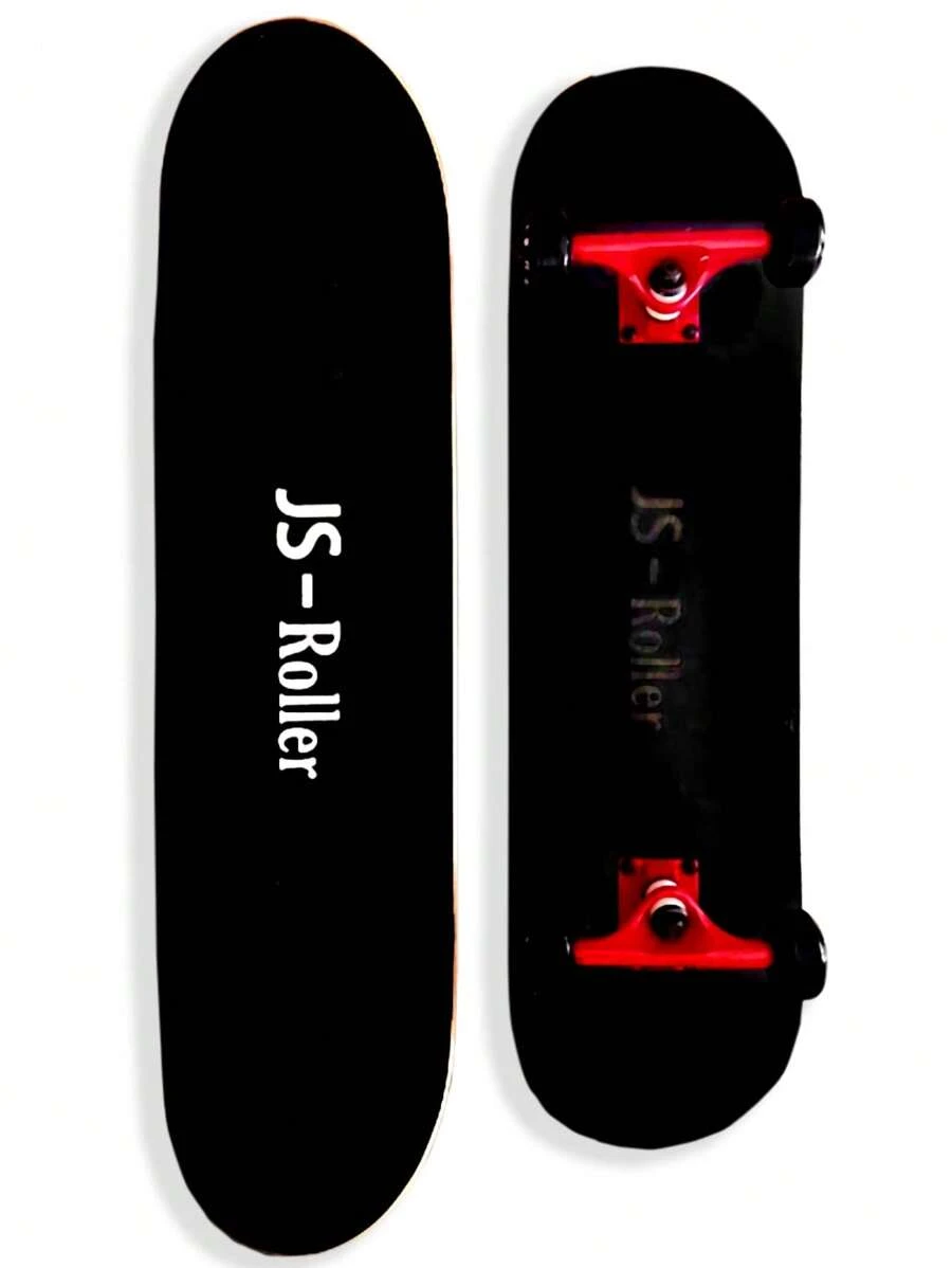 Patineta completa skate tabla de madera - Negro - Ver 1