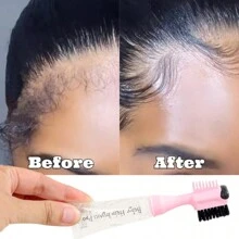 10ML Tóc Điều khiển Gel Với Chải Chuyên nghiệp Không thấm nước Nhanh Tóc Gel - trắng - Xem 3