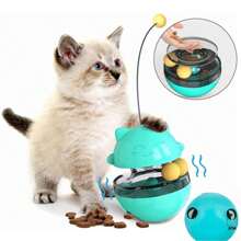 Juguete Para Gatos Interactivos Bolas Volteador Trata El - Celeste - Ver 2