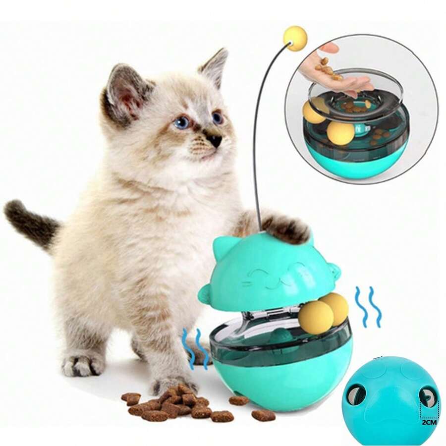 Juguete Para Gatos Interactivos Bolas Volteador Trata El