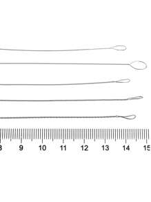 10入組珠子針,不鏽鋼大眼針,適用於串珠和串線珠寶工具 - 銀灰色 - 查看 3