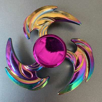Aronclub Juguete Fidget Hand Spinner, Juguete de estrés de aleación metálica para el escritorio para la escuela y la oficina, regalo de Navidad, regalos para adolescentes, juguetes educativos, juguetes para niños