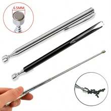 Telescopic Magnet Pickup Tool With Pen Shape, Magnetic Grabber Stick, Multifunctional Repair Tool - Black - View 4