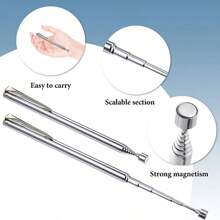 Telescopic Magnet Pickup Tool With Pen Shape, Magnetic Grabber Stick, Multifunctional Repair Tool - Black - View 6