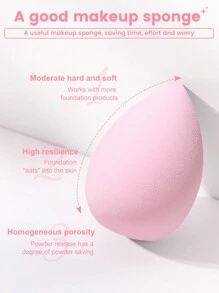 2入組臉部化妝海綿+2入組固定髮型的髮帶