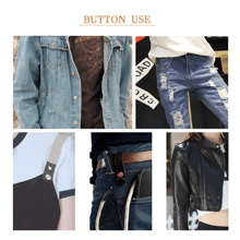 6 PCS Jeans Button Pins, Adjustable Waist Cincher, No Sewing, No Tools Needed, Easy To Install, Reusable And Adjustable Summer, School