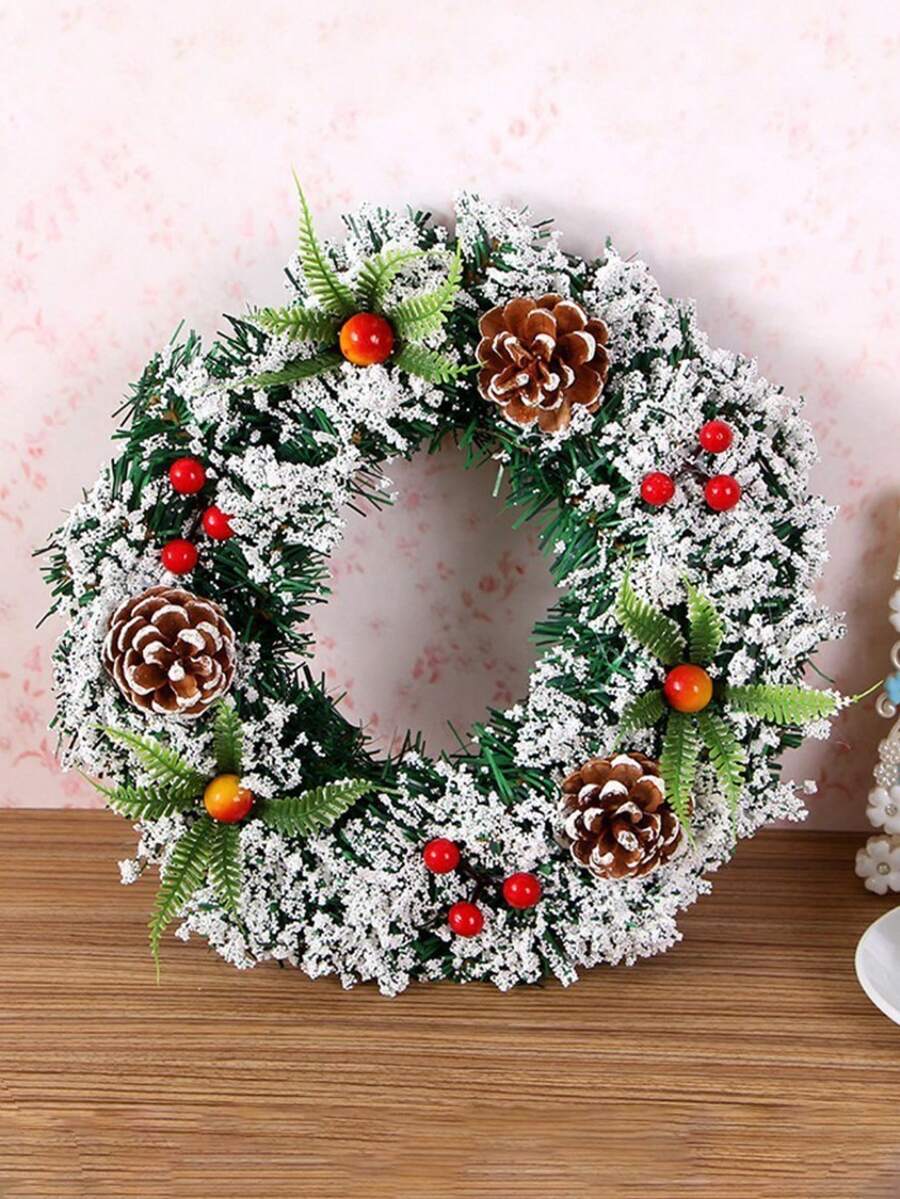 1pc Christmas Simulation Christmas Tree Garland Christmas Tree Decoration Door Hanging Pendant - Multicolor - View 1