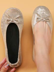 R.xjian Women's Ballet Dance Shoes - Beige - View 4