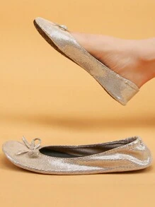 R.xjian Women's Ballet Dance Shoes - Beige - View 3