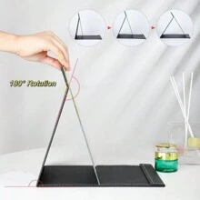 Medium Size Black Framed Folding Rectangular Mirror - Black - View 2