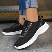 女士經典舒適輕質針織跑步鞋,適用於戶外活動