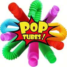 10pcs Pop Tubes Sensory Toys: Great For Developing Fine Motor Skills, Perfect Christmas & !,Sensory Toys,Kids Toys,Party Favors For Kids