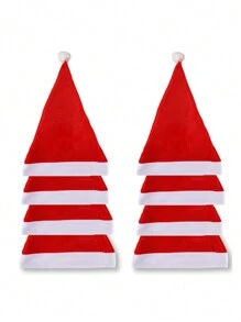 12 件紅色男女通用 Y2k 風格聖誕帽,時尚百搭,適合聖誕節期間戶外活動 - 紅色 - 查看 6