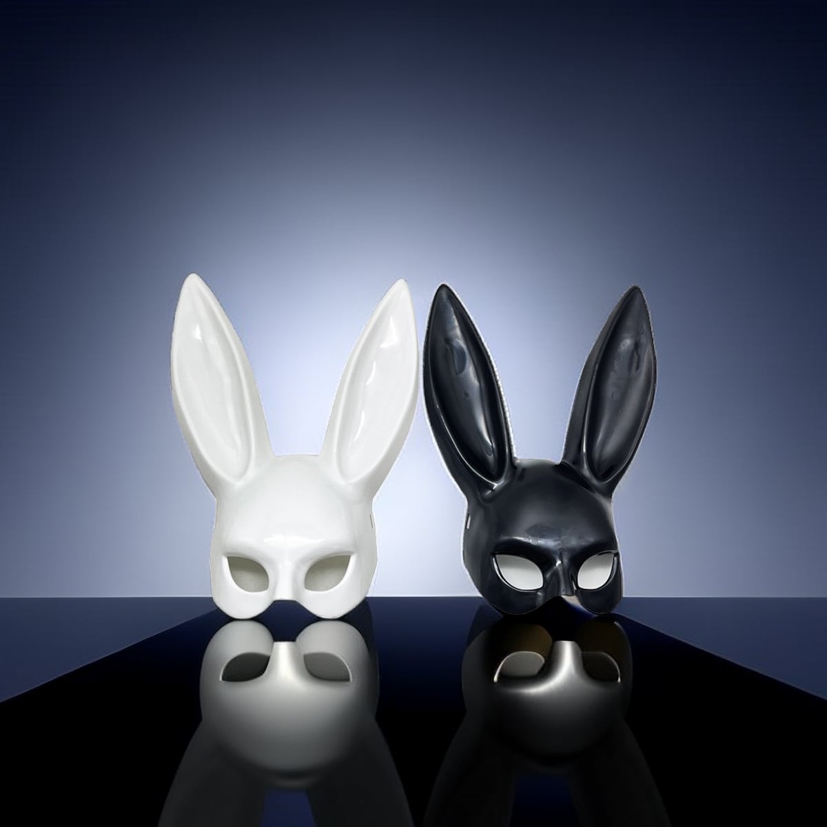1 Bunny Mask Halloween Masquerade Party Half Face Bunny Mask | SHEIN USA