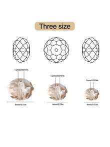 20顆香檳色松散珠子包,4-8mm,diy聖誕禮物,鍍面加工切面珠子,閃爍玻璃水晶珠子,四方珠子,藝術琉璃珠子,diy珠寶製作,幸運珠子,手鍊和項鍊配件,裝飾珠子 - 香檳 - 查看 3