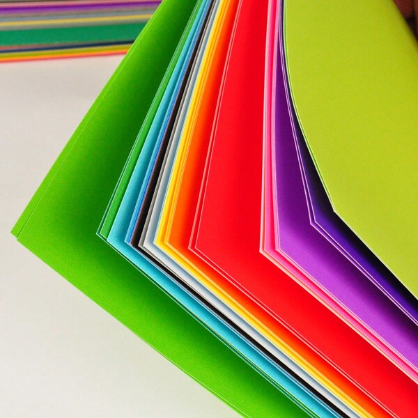 16 Colors Paper Cardstock For Origami Crafting SHEIN USA