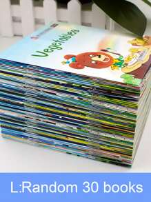 10 套儿童英语单词学习阅读材料，适用于学龄前儿童、袖珍教育教科书、英语图画书、幼儿教育、儿童礼物学校、学生、文具、学校用品玩具、儿童玩具、书籍、玩具、儿童玩具、书籍、玩具、儿童书籍、儿童玩具 - 彩色 - 查看 8