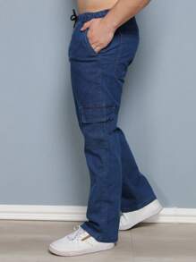 Men Pants - Medium Wash - View 5